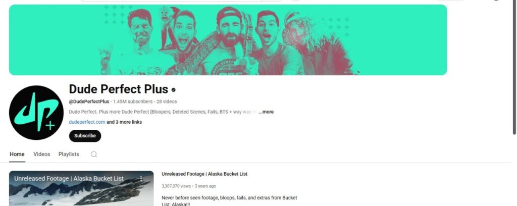 Dude Perfect’s Other YouTube Channels